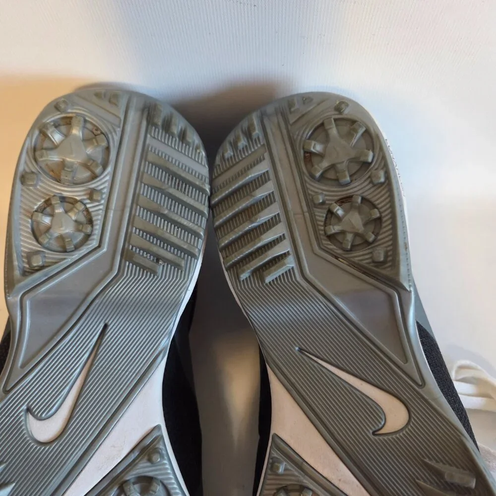 Nike Womens Hyperfuse Lunarlon 483325-001 Black Golf Soft Cleats Shoes Size 8.5 - Picture 11 of 13